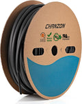 Chanzon 3:1 Ratio - 80ft Roll - Heat Shrink Tubing 3/8" (9.5mm) - Marine Grade Waterproof Adhesive Lined - (25M Total Length) Black Polyolefin Sleeving Wrap Shrinking 3 to 1 Ratio 1pcs