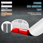 Floor Cord Cover Self Adhesive Cord Hider,10FT Cable Management, Extension Strip Protector for Wires, Prevent Cable Trips for Offices, Gyms, Exhibitions Cavity:0.39"(W) x 0.27"(H) White