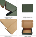 25 Pack Corrugated Packaging Box Mailers Shipping, Green Recyclable Cardboard Small Gift Mailer Boxes for Shipping Packaging Craft Gifts Giving Products, Green (7.2 x 5.2 x 2 Inch)