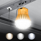 Construction Lights with 100W/80W/60W Adjustable, Linkable LED Temporary Work Light 5700K/5000K/4500K, AC100-277V, 13000LM Outdoor Jobsite Lighting Portable Hanging Work Light