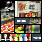 YOWESHOP High Visibility Reflective Safety Vest with Pockets Custom Your Logo Safety Workwear