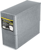 Lineco Archival Document Storage Box with Metal Edge, Acid-Free Gray Boxboard, Organize and Store Files, Prints, Photos, Letter-Sized Case 12.5" x 10.5" x 5" Wide
