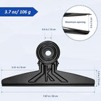 3 Pack Extra Large Bulldog Clips 7.9 Inches Jumbo Bull Binder Paper Clip Clamps for Crafts, Paper, Food Bags, Drawings, Photos at Home, Office, School (Black, 20cm)