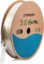 Chanzon 2:1 Ratio - 80Ft Roll - 1-1/4"(30mm) Heat Shrink Tubing 2:1(25M Total Length) Clear/Transparent Polyolefin Sleeving Wrap Shrinking 2 to 1 1pcs