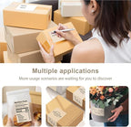 3 X 5 Inch Printable Waterproof Rectangle Color Coding Labels, 300 Per Roll Adhesive Color Coding Stickers for Bar-Codes, Address, Small Business Labeling, Light Brown