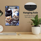 A4 Clipboards,Heavy Duty Waterproof Nursing Plastic Folder Clipboard with Storage Clip Boards,File Folder Storage Box Clipboard Case for Teacher,Doctor,Offices,Cute Cats