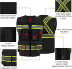 Safety Vest High Visibility Reflective Construction Vest for Men Women