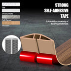 Floor Cord Cover Cable Cavity Self Adhesive Cord Hider Floor Floor Cable Management Power Cord Protector Floor Electric Cord Covers for Offices, Gym, Exhibitions (Misty Brown Wood, 2.36" x 3.3')
