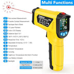 Infrared Thermometer Gun, TEMIRUP Non Contact Digital Laser Temperature Gun with K-Probe for Industrial, Cooking, Griddle,Engine, HVAC, Humidity,Adjustable Emissivity -58°F to 1472°F(-50~800°C)