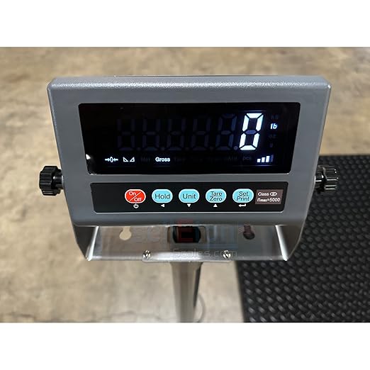 Liberty SL-7517-4x4 Industrial Floor Scale - Advanced Weighing Solution with Data Transfer, Alarm & Animal Weighing Features (10,000 lb x 1 lb)