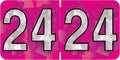 2024 Year Stickers, Doctor Stuff 2024 Chart Stickers, Holographic Fuchsia Colored, USA Made Year Labels for End Tab File Folders, 500 Labels per Roll, 1 Roll, 3/4" x 1-1/2"