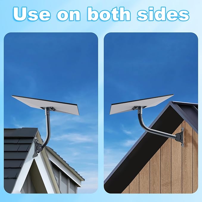 for Starlink Gen 3 Roof Mount, Aluminum Alloy Starlink Standard V3 Mounting Kit with Starlink Gen 3 Pipe Adapter, Angle Adjustable (Curved)