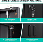 SISESOL 36 inch Metal Storage Cabinet with Doors and Shelves,Small Garage Storage Cabinet with Lock,Black Metal Cabinets with Locking Doors for Home,Office,Short Garage Cabinets