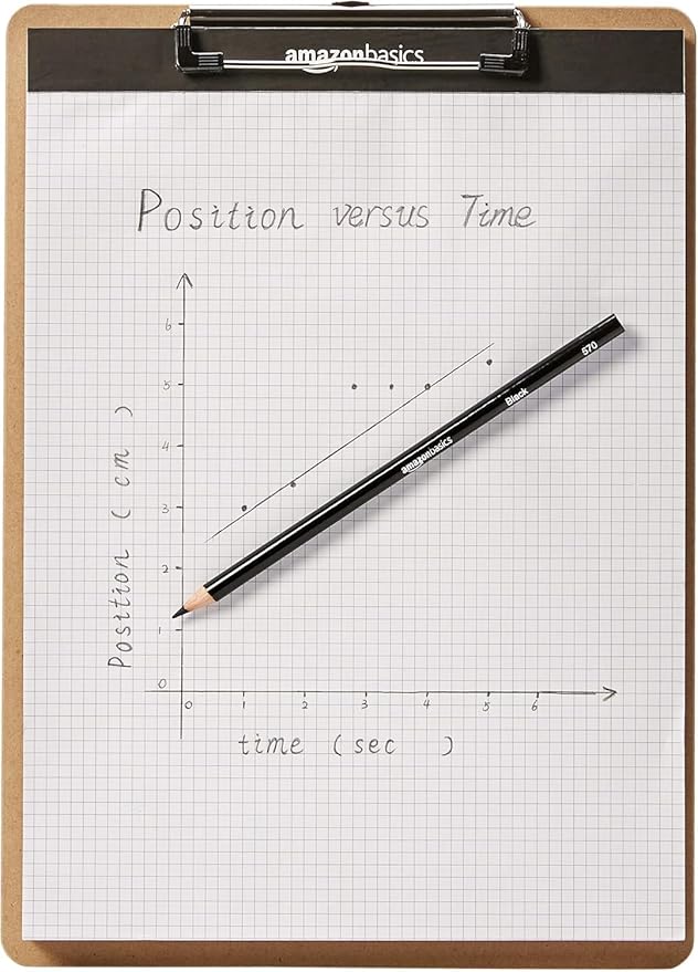 Amazon Basics Hardboard Office Clipboard,Letter Size, 9" x 12.5", 12-Pack, Brown