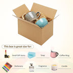 Eupako 6x4x4-Small-Shipping-Boxes-30-Pack-Brown-Corrugated-Box-Mailers, Cardboard Boxes for Packaging Small Business, Mailing