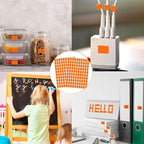 Starboling Color Coding Labels,3000 PCS 1/2" x 3/4" Orange Rectangular Colored Labels Stickers,for Garage Sale,Price Tags,File Folder Tabs,and Classroom Organization