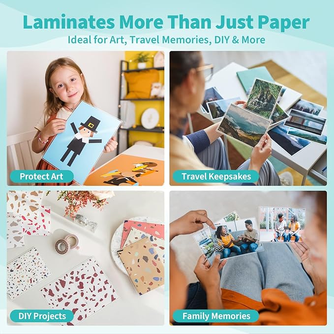 Binditek 50 Pack 10 Mil Thermal Laminating Pouches, 9x11.5 Inches Laminating Sheets, for Letter Size, Ultra Clear, Glossy, Hold 8.5x11 Inches, Heat Seal, School Office Supplies