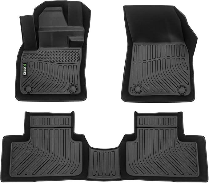 Floor Mats Custom for Volvo XC40 2019-2025(Not Fit Recharge) All Weather Protection TPE Heavy Duty Non-Slip Automotive Floor Liners Fits Front& 2nd Row Full Set Accessories, Black