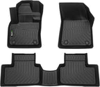 Floor Mats Custom for Volvo XC40 2019-2025(Not Fit Recharge) All Weather Protection TPE Heavy Duty Non-Slip Automotive Floor Liners Fits Front& 2nd Row Full Set Accessories, Black