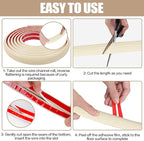Floor Cord Cover Self Adhesive Cord Hider,3.3FT Cable Management, Extension Strip Protector for Wires, Prevent Cable Trips for Offices, Gyms, Exhibitions Cavity:0.39"(W) x 0.27"(H) Yellow Wood