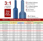 Chanzon 3:1 Ratio - 80ft Roll - Heat Shrink Tubing 5/16" (7.9mm) - Marine Grade Waterproof Adhesive Lined - (25M Total Length) Blue Polyolefin Sleeving Wrap Shrinking 3 to 1 Ratio 1pcs