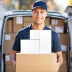 Eupako 30 Pack Small Shipping Boxes Assorted Sizes, White Corrugated Box Mailers, Cardboard Boxes for Packaging Small Business, Mailing, 4x4x4 & 8x6x6 & 10x7x5 10 PCS Each Small Boxes
