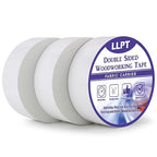 LLPT Double Sided Woodworking Tape 2" x 90Ft Each 3 Pack Double Face Turner Woodworker Adhesive Tape Removable Residue Free for Wood Template (WT2090W3)