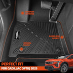 All Weather Floor Mats for Cadillac Optiq 2025 2026 Floor Mats & Cargo Mat & Backrest Mats for Cadillac Optiq Accessories All Season Guard Anti-Slip Floor Liner
