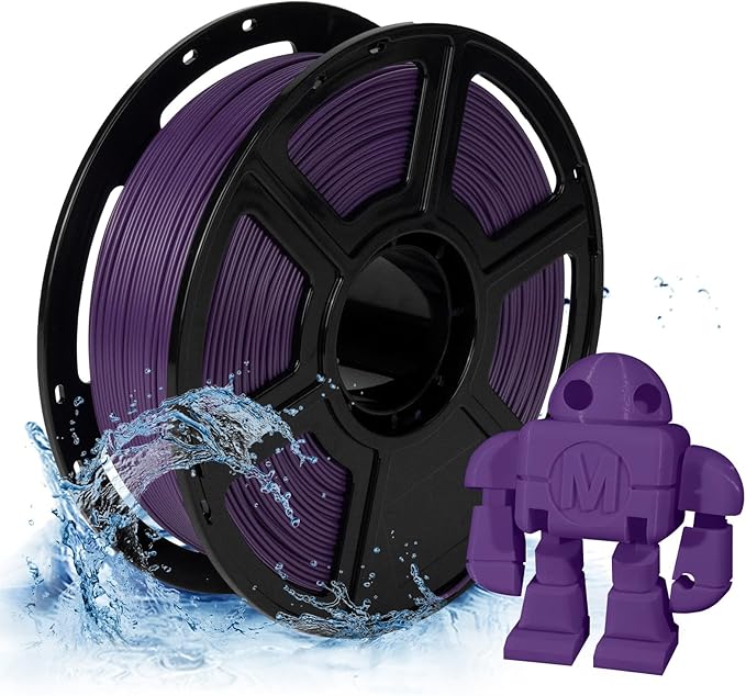 FLASHFORGE PETG Pro Filament 1.75mm Purple, 3D Printer Filament 1kg (2.2lbs) Spool, Dimensional Accuracy +/- 0.02mm, 3D Printing Filament for Various Mechanical Parts, Waterproof Parts