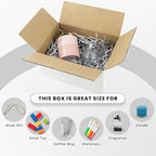 Golden State Art 10x7x5 Inches White Shipping Boxes 28 Pack, Corrugated Cardboard Box for Small Business Mailing Shipping and Storage