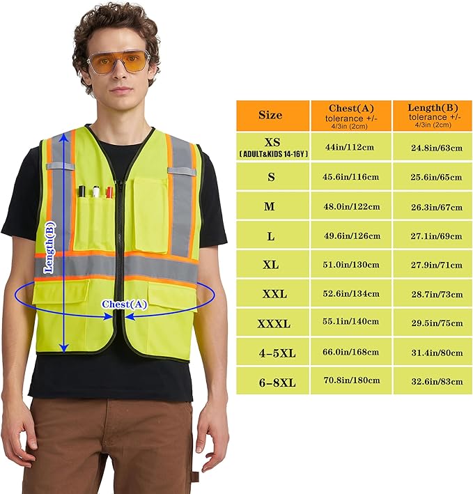 A-KSAFETY Custom High Visibility Reflective Safety Vest with logo