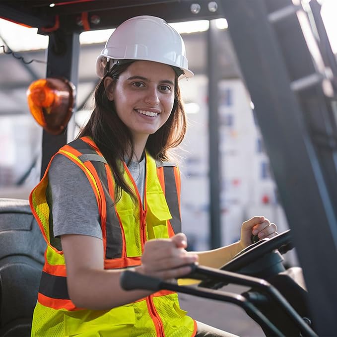 KAYGO Safety Vest with Pockets - High Visibility Reflective Vest ANSI Class 2 Construction Vest