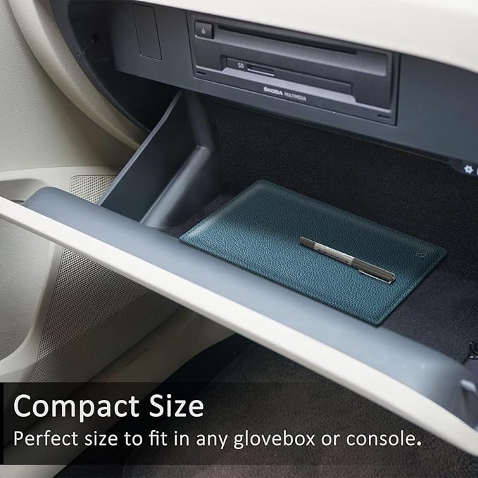 FINPAC Car Registration and Insurance Card Holder, Vehicle Glove Box Card Organizer Wallet Automobile Accessories for License