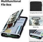Clipboard with Storage Box & Pen Holder,Heavy Duty Clip Boards 8.5x11 for Nursing,High Capacity,School & Office Supplies,Wolf Fitness