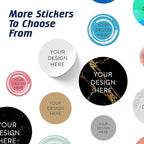 5-1000 Custom Vinyl Stickers - Upload Your own Image, Text, Design, Logo - Personalized Logo Labels for Handmade, Packaging, Bottle, Jars, Candle, Brand Stickers (White, 2x2)