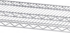 Seville Classics UltraDurable Heavy Duty NSF Solid Steel Wire Rack Storage Unit, Organizer for Garage, Warehouse, Office, Restaurant, Classroom, Kitchen, Steel, 4-Tier Shelving, 60" W x 24" D