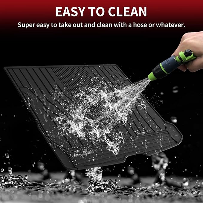 LASFIT Cargo Mat for Mercedes Benz GLC SUV 2026 2025 2024 2023 300 / AMG / 63AMG S E (Not Fit PHEV (350e)), All Weather TPE Cargo Liner Custom Fit GLC 2023-2026 Trunk Mat, Black