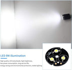 Magnetic Light, Led Machine Light, Magnetic Gooseneck Work Light 900 Lumens 120 Volt IP66 Water Proof Lamp for Machine Tools Lathe Milling Drill Press Industrial Workbench Lighting