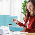 15 Pcs Light Blue Cardboard Boxes Shipping Boxes, Recyclable Colored Corrugated Cardboard Box Small Mailing Storage Gift Boxes for Shipping, Mailing, Gifts Packaging, 6x6x2" (Light Blue)