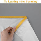 4 Rolls 8.8 x 65 Feet Plastic Sheeting Pre-Taped Masking Film Drop Cloth for Painting, Automotive Covering and Appliance Protection