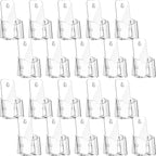 Yookeer 20 Pieces Brochure Holder Stand Acrylic Pamphlet Holder 4x7.9 Inches Wall Mount/countertop Clear Plastic Trifold Rack Display Stand for Vendors, Brochure, Trifold, Magazine, Pamphlet, Booklets