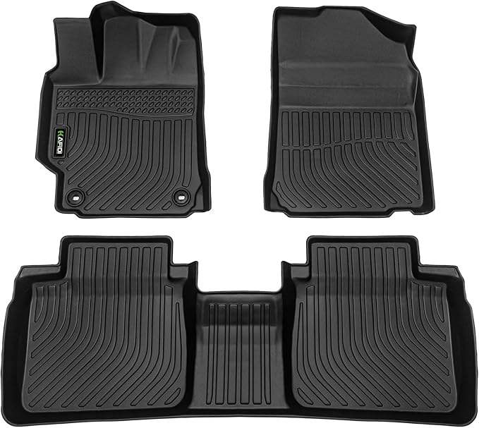 HAFIDI® Floor Mats Fit for Toyota Camry 2012-2017 All Weather Protection TPE Anti-Slip Automotive Floor Liners, Fits 1st & 2nd Row Full Set Custom Accessories, Black