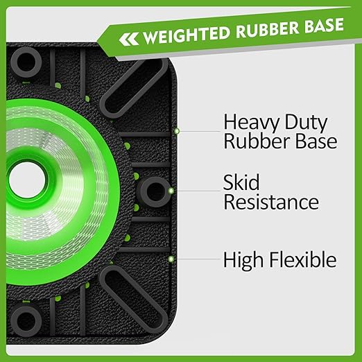 RoadHero 8 Pack Traffic Safety Cones 28 Inch with Black Weighted Base, Plastic PVC Lime Green Cone with Reflective Collar, Cones for Parking Lot, Construction Events, Road Safety