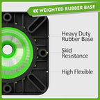 RoadHero 8 Pack Traffic Safety Cones 28 Inch with Black Weighted Base, Plastic PVC Lime Green Cone with Reflective Collar, Cones for Parking Lot, Construction Events, Road Safety