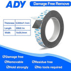 ADY Removable Double Sided Foam Tape Heavy Duty 1in x 20ft,Adhesive Foam Tape for Walls,Damage Free Picture Hanging Adhesive Strips for Office Rent Room, Poster Mounting Tape