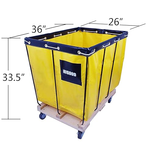 Basket Trucks,Service Carts Yellow 12 Bushel Knock Down Truck,Carts, 15.0 cu. ft, 600 lb, 36" L X 26" W X 34" H Capacity