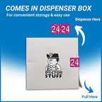 2024 Year Stickers, Doctor Stuff 2024 Chart Stickers, Holographic Fuchsia Colored, USA Made Year Labels for End Tab File Folders, 500 Labels per Roll, 1 Roll, 3/4" x 1-1/2"