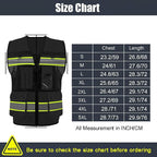 Safety Vest High Visibility Reflective Construction Vest for Men Women