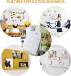 Square Strong Magnetic Clips, 1.8"-9 Pcs, 45 mm, Silver, Refrigerator Magnet Clips, Magnets, Office Supplies, Photo Displays