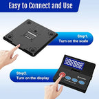 440lb Postal Scale,10g Accuracy Digital Shipping Scale for Packages with Backlit LCD,Alloy Steel Platform,USB-A/Battery Power,Tare/Hold/Auto-Off,Mail Scale for Small Business Postage Weighing